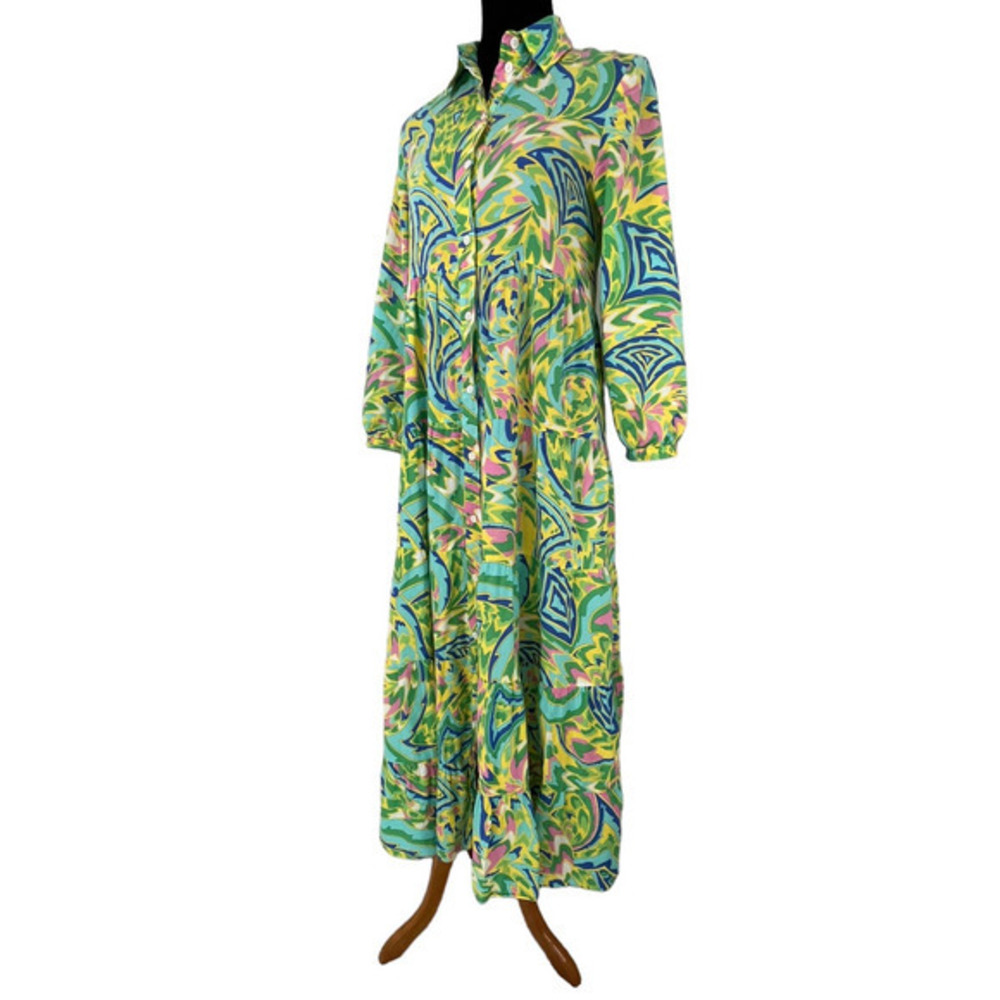 Colorful Patterned Maxi Dress - Picture 12 of 12